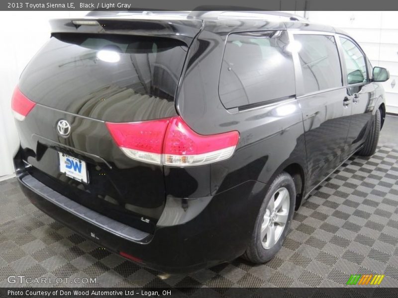 Black / Light Gray 2013 Toyota Sienna LE