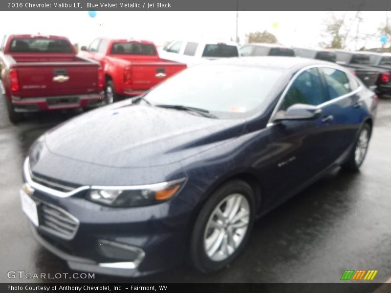 Blue Velvet Metallic / Jet Black 2016 Chevrolet Malibu LT