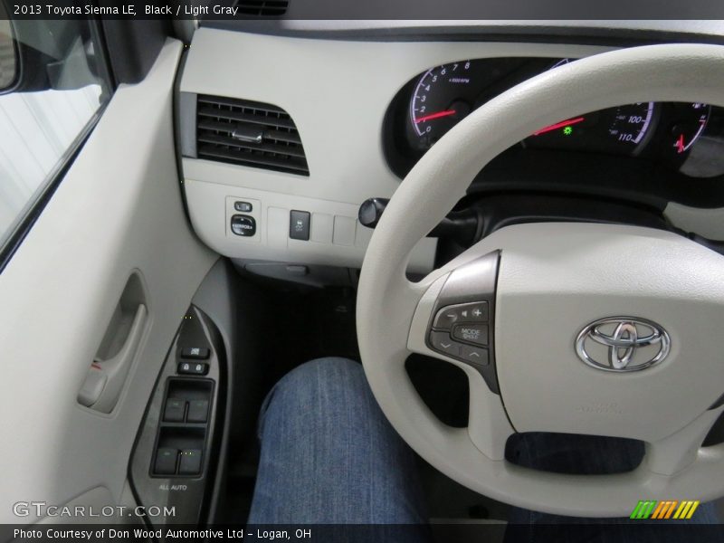 Black / Light Gray 2013 Toyota Sienna LE
