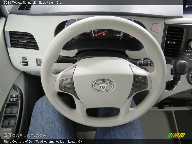 Black / Light Gray 2013 Toyota Sienna LE