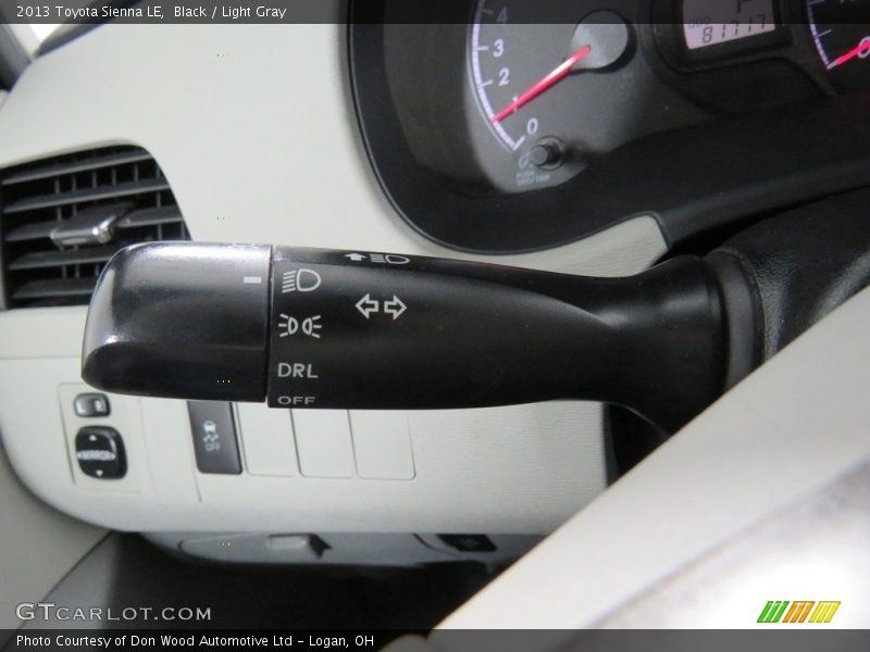 Black / Light Gray 2013 Toyota Sienna LE