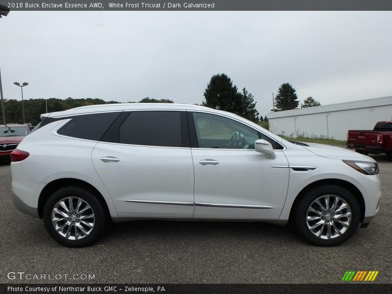 White Frost Tricoat / Dark Galvanized 2018 Buick Enclave Essence AWD