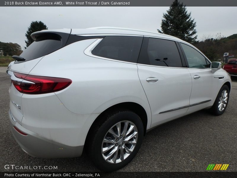 White Frost Tricoat / Dark Galvanized 2018 Buick Enclave Essence AWD