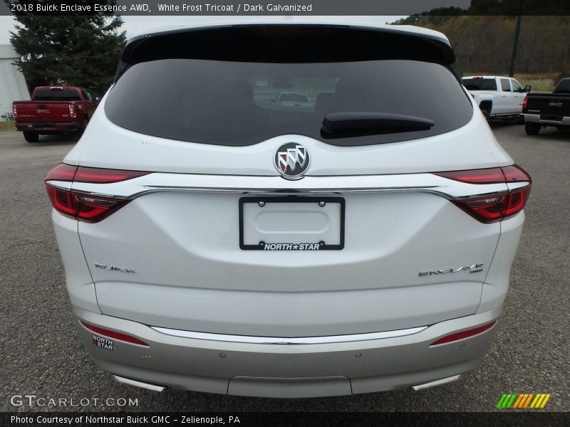 White Frost Tricoat / Dark Galvanized 2018 Buick Enclave Essence AWD