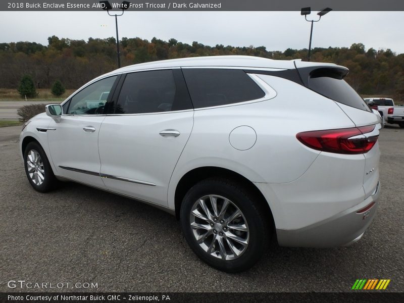 White Frost Tricoat / Dark Galvanized 2018 Buick Enclave Essence AWD