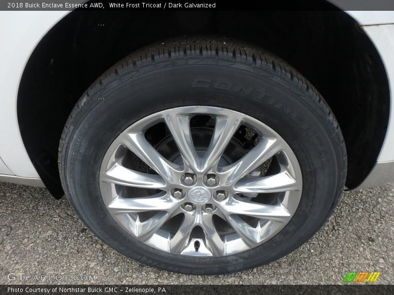 White Frost Tricoat / Dark Galvanized 2018 Buick Enclave Essence AWD