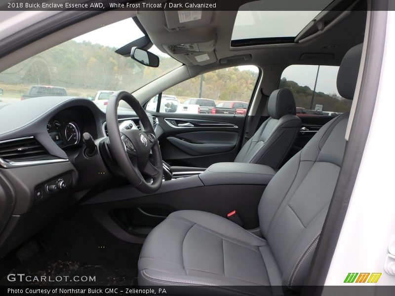 White Frost Tricoat / Dark Galvanized 2018 Buick Enclave Essence AWD
