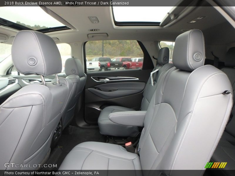 White Frost Tricoat / Dark Galvanized 2018 Buick Enclave Essence AWD