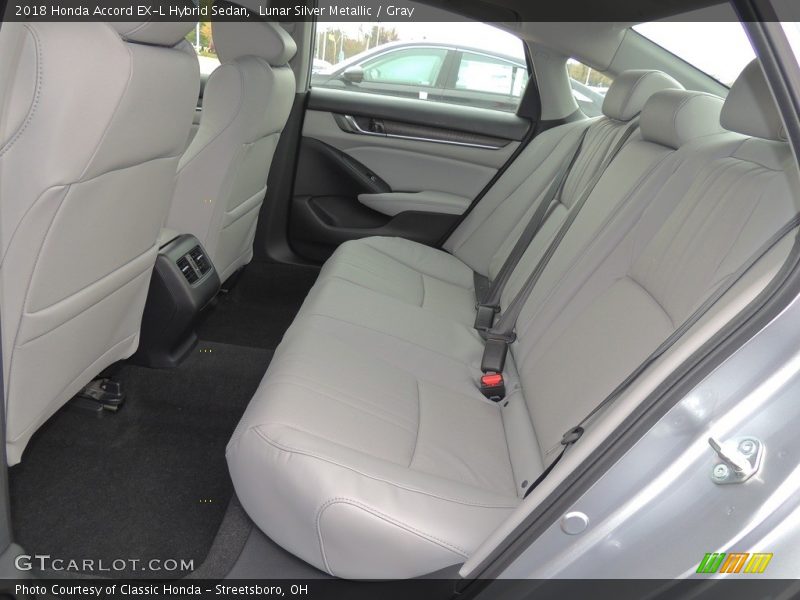Lunar Silver Metallic / Gray 2018 Honda Accord EX-L Hybrid Sedan