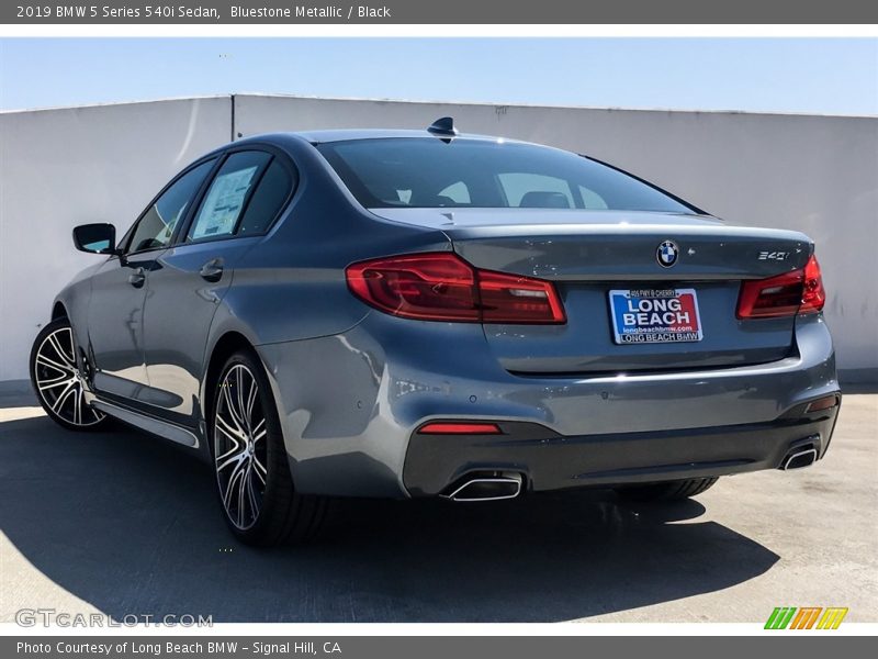 Bluestone Metallic / Black 2019 BMW 5 Series 540i Sedan