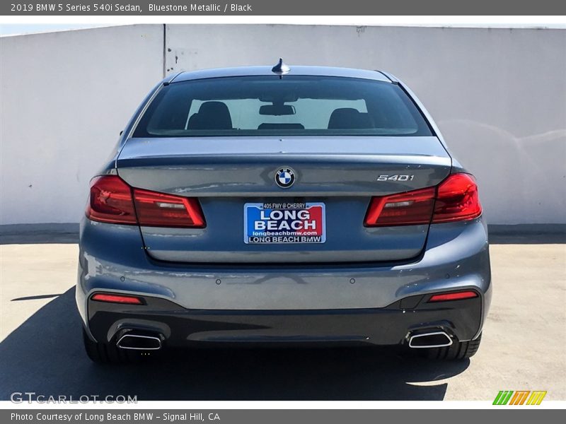 Bluestone Metallic / Black 2019 BMW 5 Series 540i Sedan