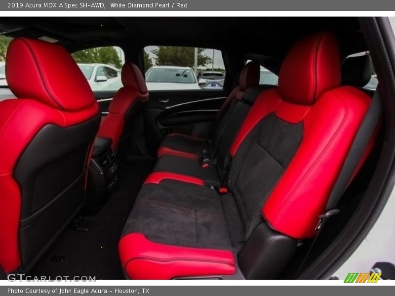 White Diamond Pearl / Red 2019 Acura MDX A Spec SH-AWD