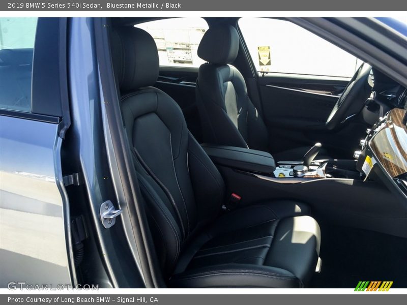 Bluestone Metallic / Black 2019 BMW 5 Series 540i Sedan
