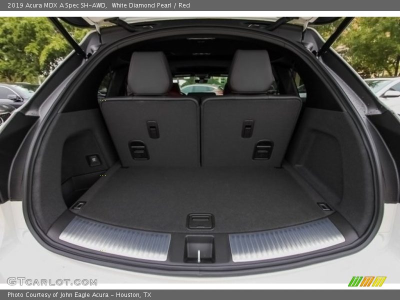 White Diamond Pearl / Red 2019 Acura MDX A Spec SH-AWD