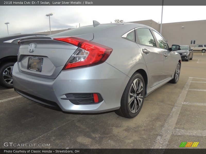 Lunar Silver Metallic / Black 2018 Honda Civic EX-T Sedan