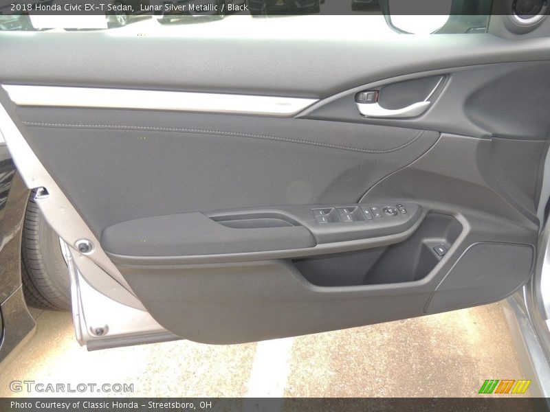 Lunar Silver Metallic / Black 2018 Honda Civic EX-T Sedan