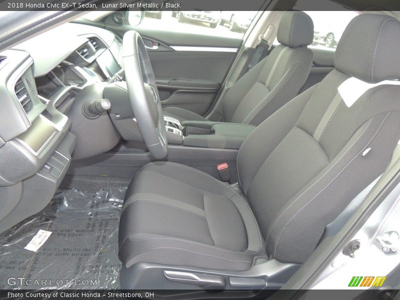 Lunar Silver Metallic / Black 2018 Honda Civic EX-T Sedan