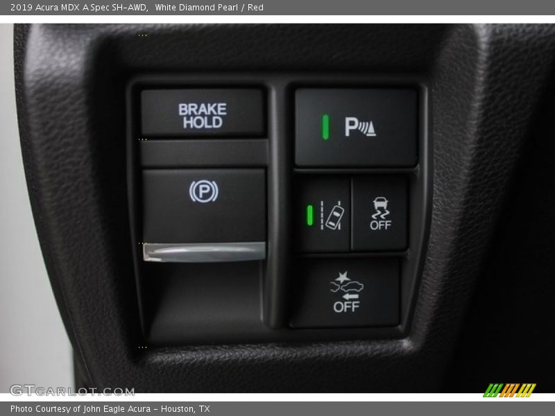 White Diamond Pearl / Red 2019 Acura MDX A Spec SH-AWD