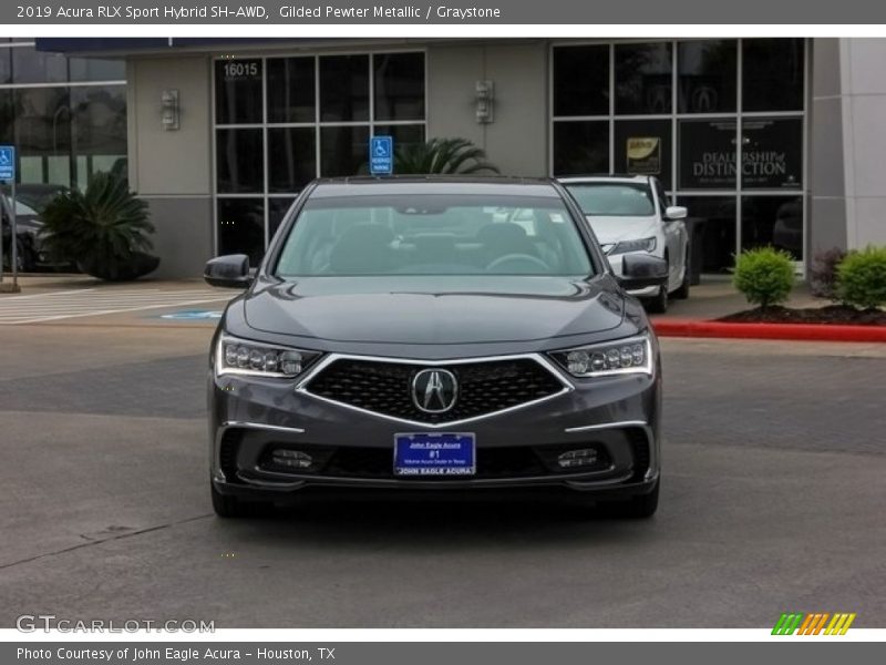Gilded Pewter Metallic / Graystone 2019 Acura RLX Sport Hybrid SH-AWD
