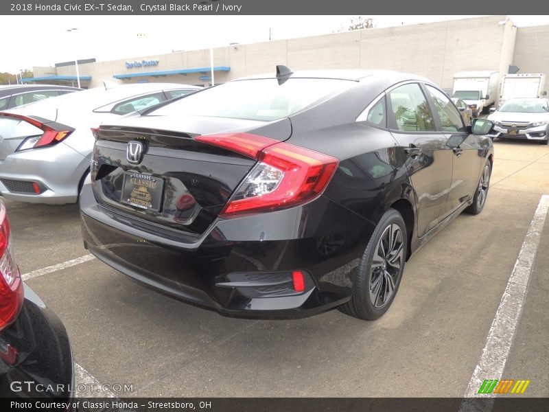 Crystal Black Pearl / Ivory 2018 Honda Civic EX-T Sedan