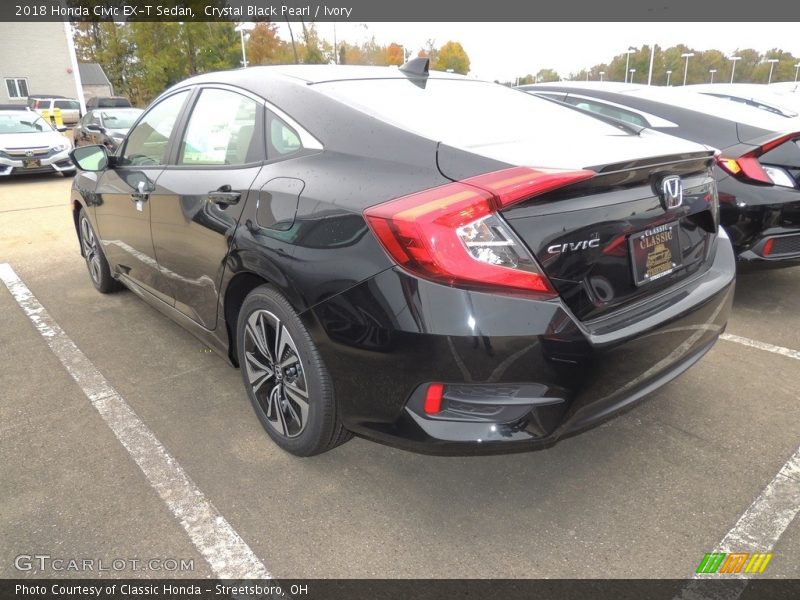 Crystal Black Pearl / Ivory 2018 Honda Civic EX-T Sedan