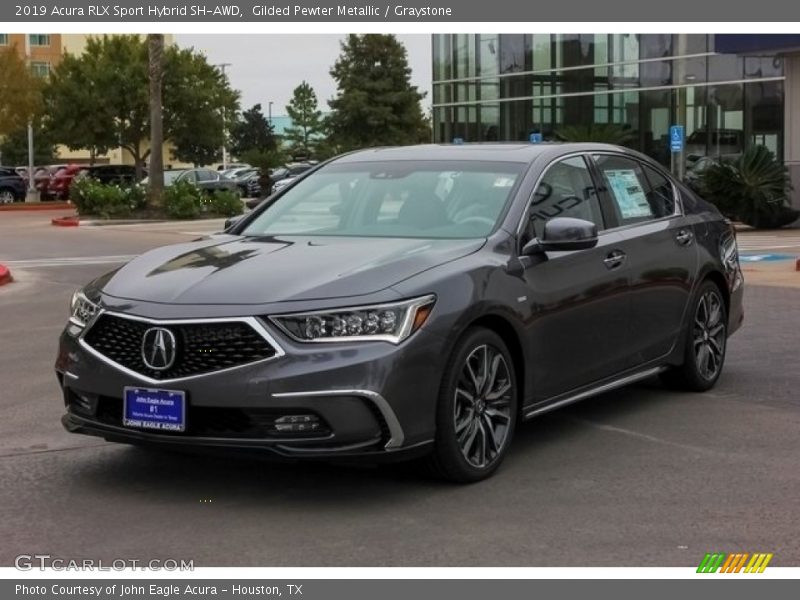 Gilded Pewter Metallic / Graystone 2019 Acura RLX Sport Hybrid SH-AWD
