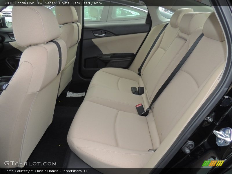 Crystal Black Pearl / Ivory 2018 Honda Civic EX-T Sedan