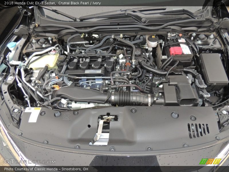 Crystal Black Pearl / Ivory 2018 Honda Civic EX-T Sedan