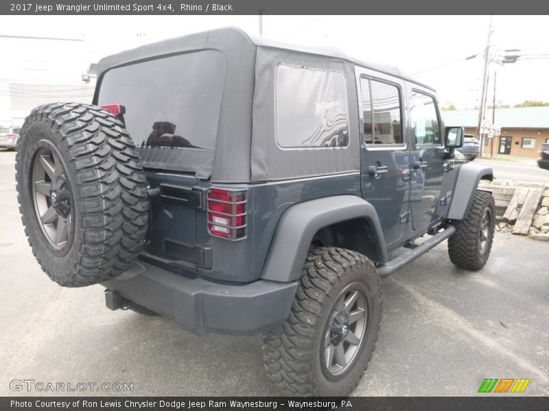 Rhino / Black 2017 Jeep Wrangler Unlimited Sport 4x4