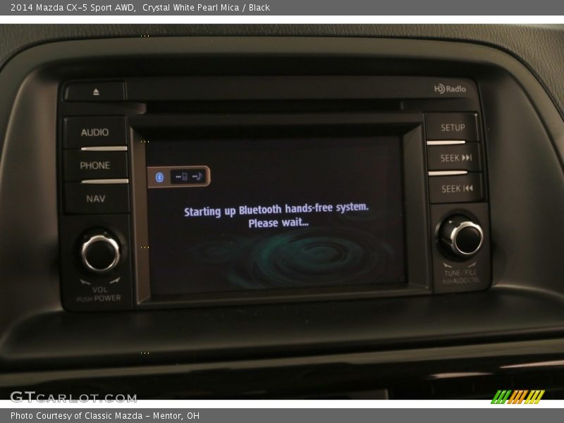 Crystal White Pearl Mica / Black 2014 Mazda CX-5 Sport AWD