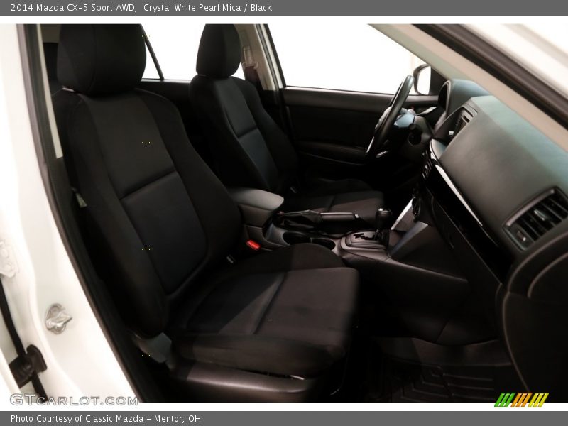 Crystal White Pearl Mica / Black 2014 Mazda CX-5 Sport AWD