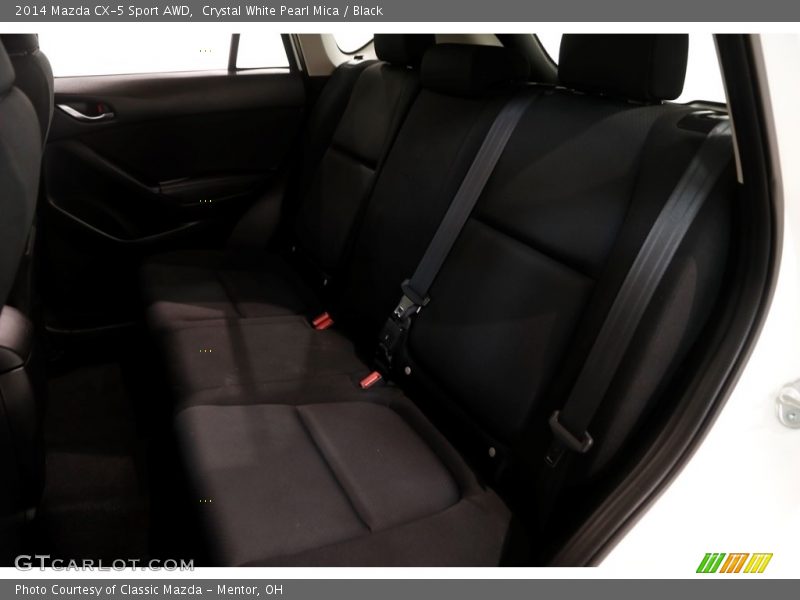 Crystal White Pearl Mica / Black 2014 Mazda CX-5 Sport AWD