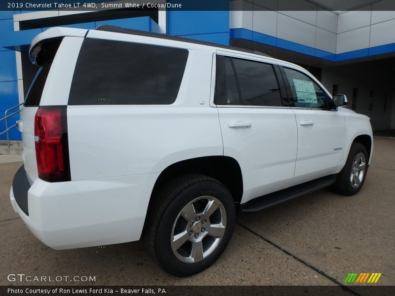 Summit White / Cocoa/Dune 2019 Chevrolet Tahoe LT 4WD