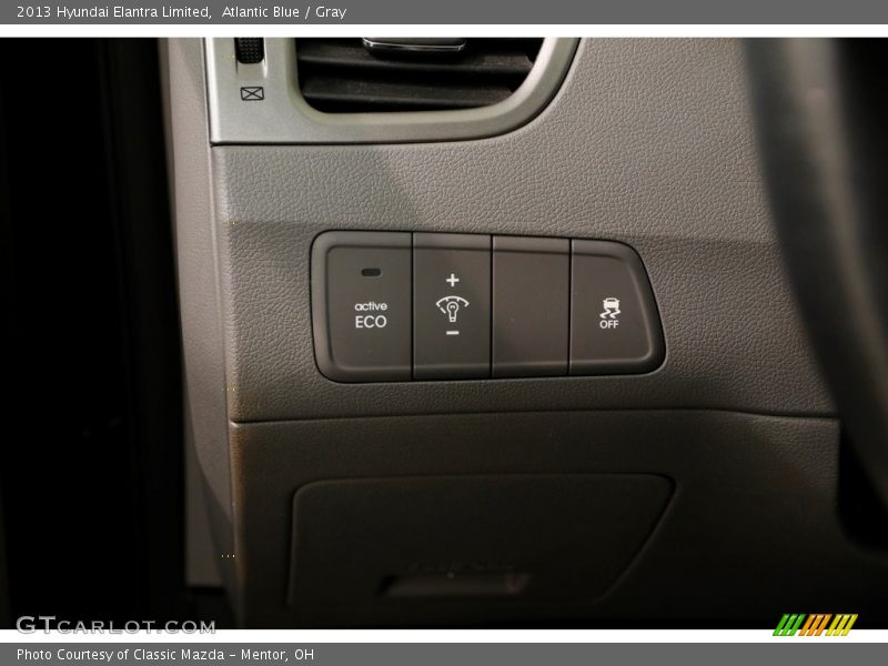 Atlantic Blue / Gray 2013 Hyundai Elantra Limited