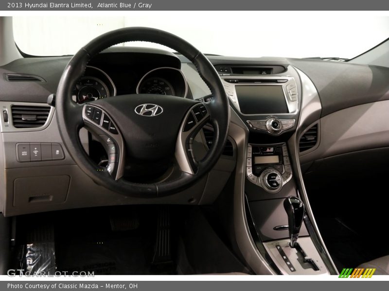 Atlantic Blue / Gray 2013 Hyundai Elantra Limited