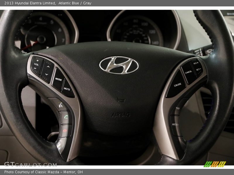 Atlantic Blue / Gray 2013 Hyundai Elantra Limited