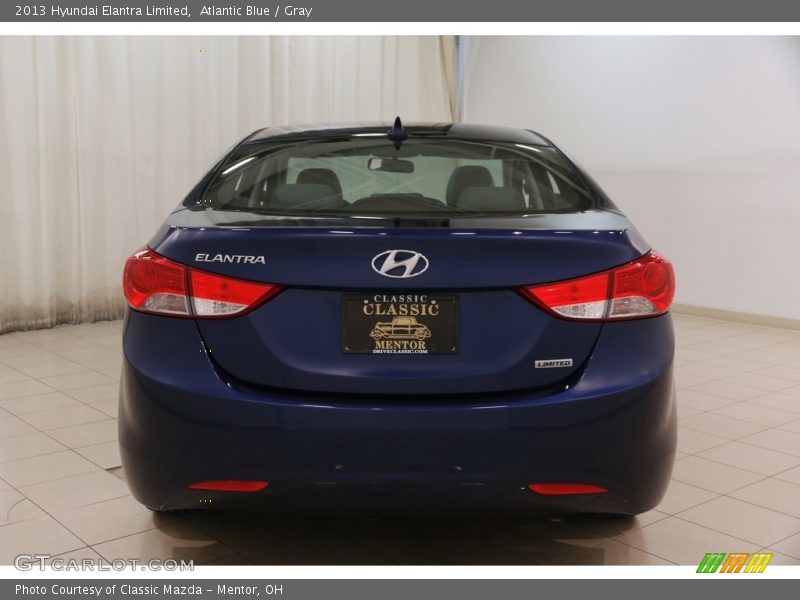 Atlantic Blue / Gray 2013 Hyundai Elantra Limited