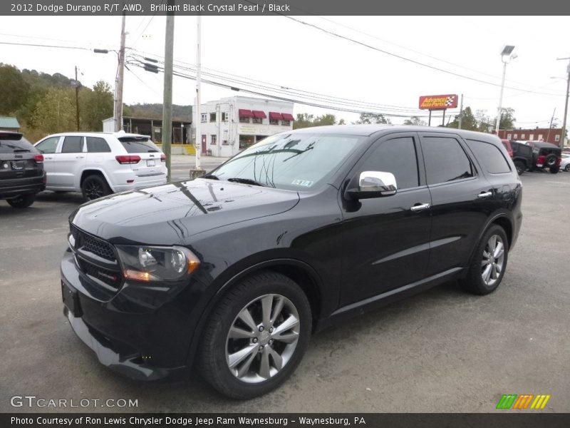 Brilliant Black Crystal Pearl / Black 2012 Dodge Durango R/T AWD