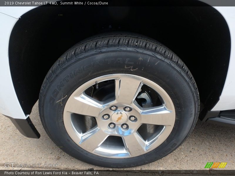 Summit White / Cocoa/Dune 2019 Chevrolet Tahoe LT 4WD