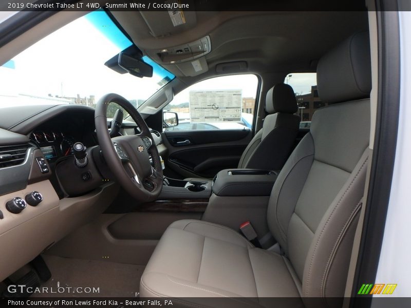 Summit White / Cocoa/Dune 2019 Chevrolet Tahoe LT 4WD
