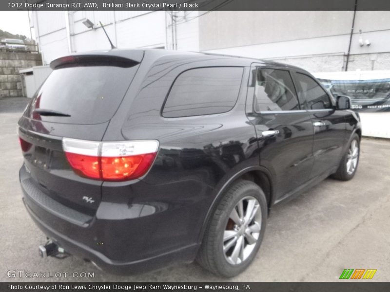 Brilliant Black Crystal Pearl / Black 2012 Dodge Durango R/T AWD