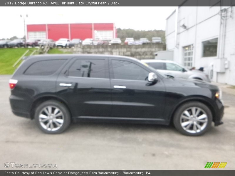 Brilliant Black Crystal Pearl / Black 2012 Dodge Durango R/T AWD