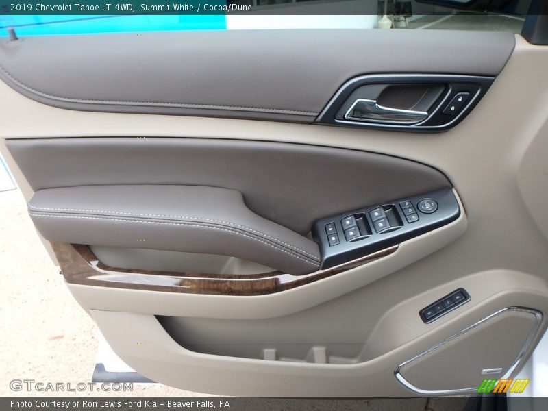 Summit White / Cocoa/Dune 2019 Chevrolet Tahoe LT 4WD