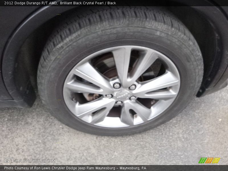 Brilliant Black Crystal Pearl / Black 2012 Dodge Durango R/T AWD