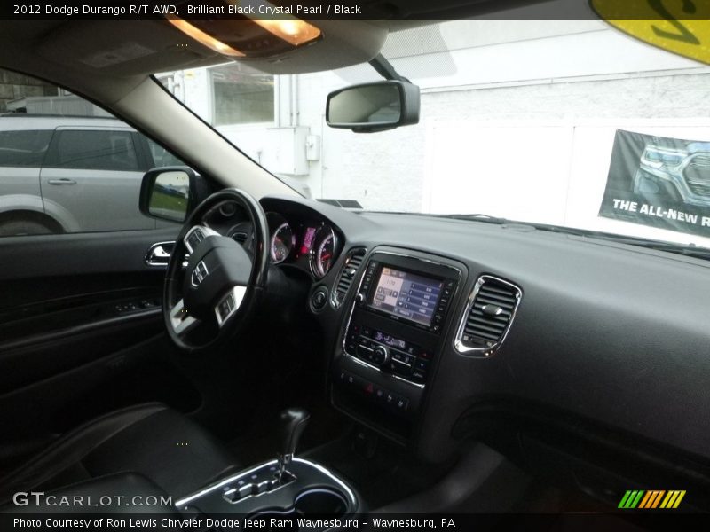 Brilliant Black Crystal Pearl / Black 2012 Dodge Durango R/T AWD