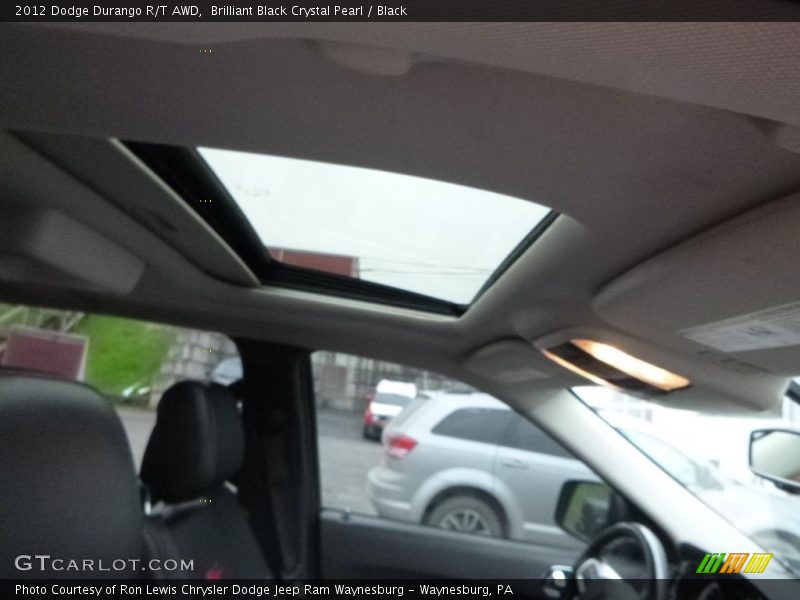 Brilliant Black Crystal Pearl / Black 2012 Dodge Durango R/T AWD