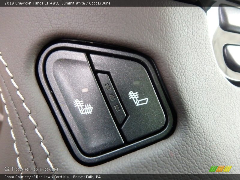 Summit White / Cocoa/Dune 2019 Chevrolet Tahoe LT 4WD