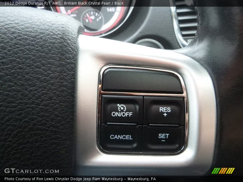 Brilliant Black Crystal Pearl / Black 2012 Dodge Durango R/T AWD