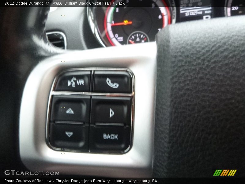 Brilliant Black Crystal Pearl / Black 2012 Dodge Durango R/T AWD