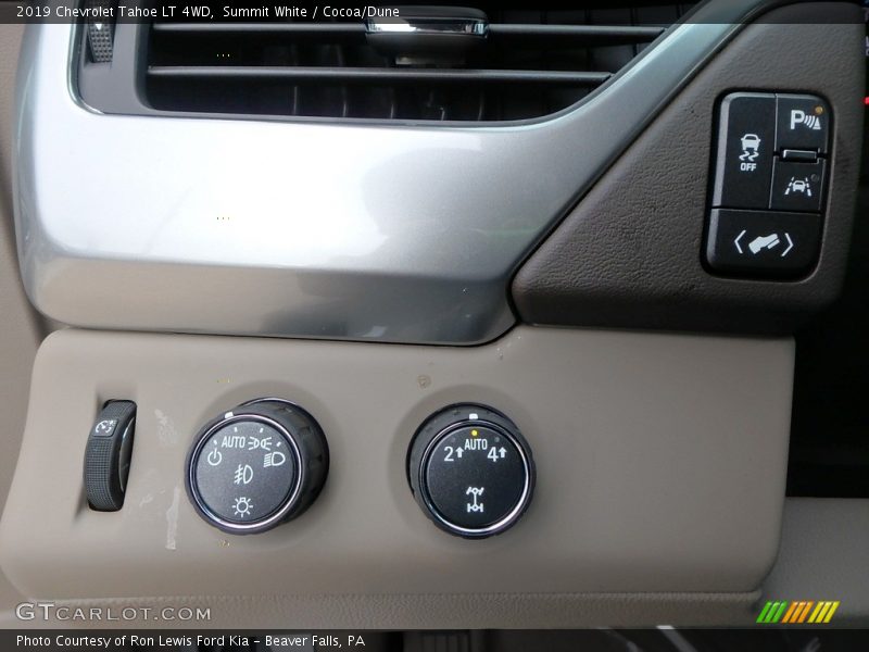 Summit White / Cocoa/Dune 2019 Chevrolet Tahoe LT 4WD